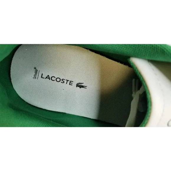 Lacoste Size 13 Men's Hydez 119 ECO Ortholite White Lace Up Fashion SneakerLogo - Picture 9 of 15